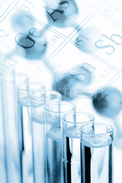 Chimie biologie test model albastru Imagine de stoc © ShawnHempel