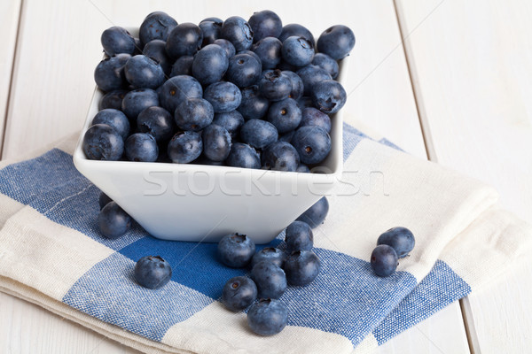 Blueberries in bowl Stock photo © ShawnHempel