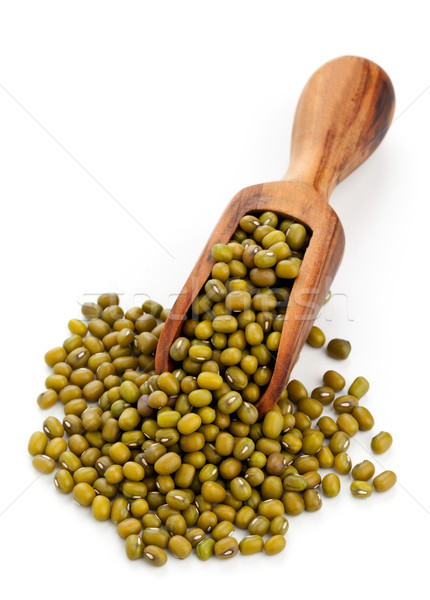 Stock photo: Raw mung beans in scoop