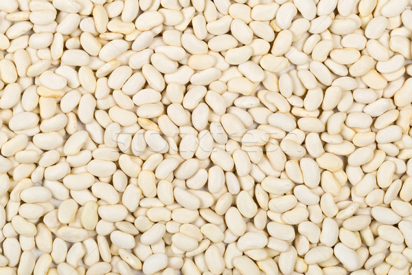 Dry white bean legumes frame filling Stock photo © ShawnHempel