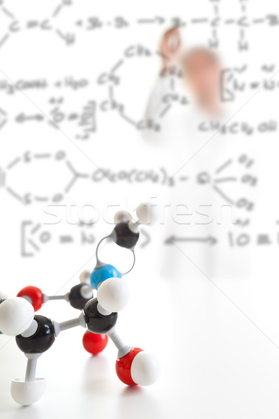 Químico pesquisa modelo investigador educação Foto stock © ShawnHempel