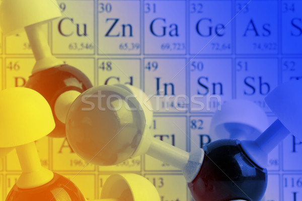 Chimie modèle éducation table [[stock_photo]] © ShawnHempel