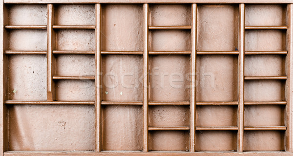 Empty wooden brown painted seed or letters or collectibles box  Stock photo © ShawnHempel