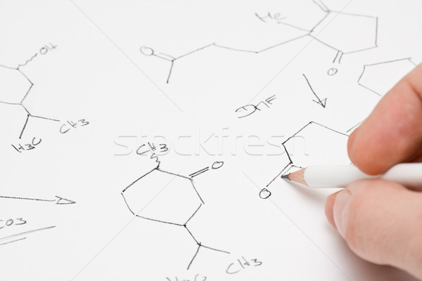 Chemical formula on paper Stock photo © ShawnHempel