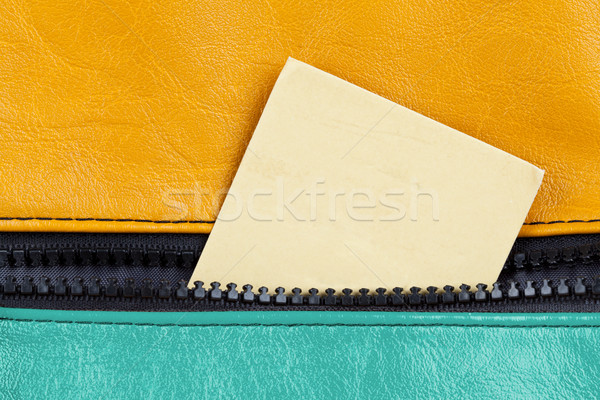 Leather with zip Stock photo © ShawnHempel