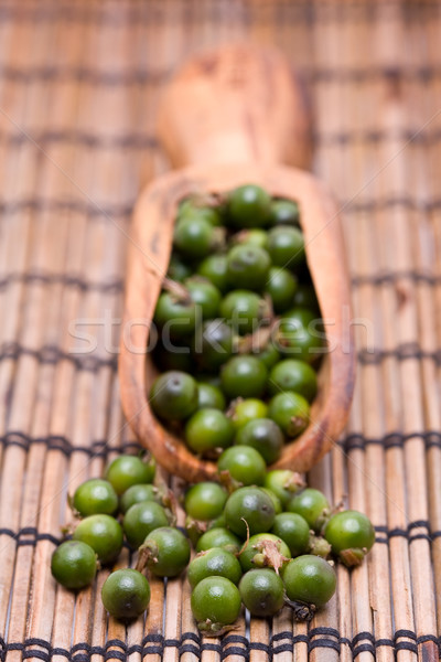Green peppercorns Stock photo © ShawnHempel