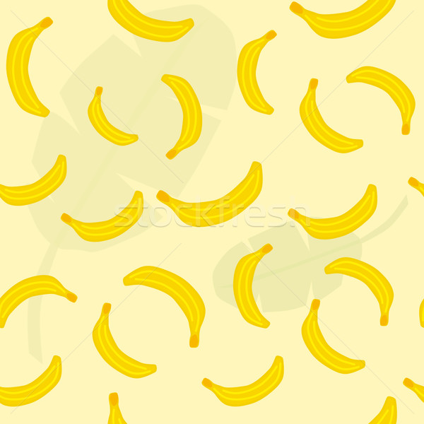 Foto d'archivio: Ripetibile · banana · foglia · pattern · giallo · colorato