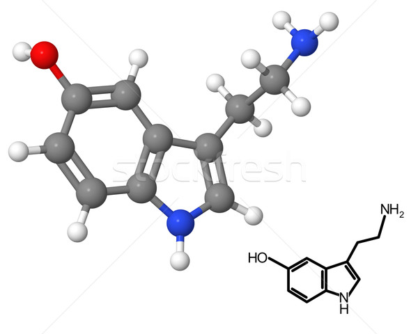 Chemicznych wzoru odizolowany biały model nauki Zdjęcia stock © ShawnHempel