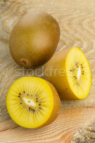 Golden kiwifruit/ kiwi cut and whole Stock photo © ShawnHempel
