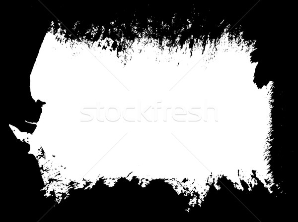 Penseel grunge grens frame vuile abstract Stockfoto © ShawnHempel
