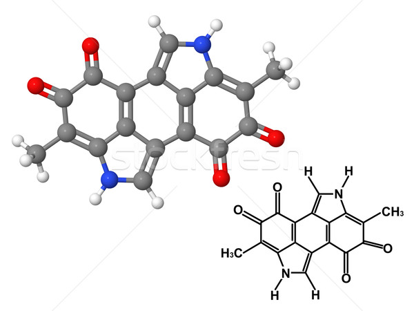 Chemicznych wzoru odizolowany biały model nauki Zdjęcia stock © ShawnHempel