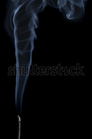 Weihrauch Stick Brennen Rauch schwarz Kopie Raum Stock foto © ShawnHempel