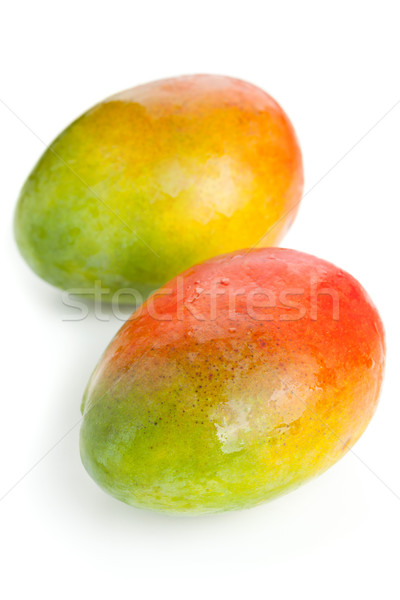 Two mangoes over white background Stock photo © ShawnHempel