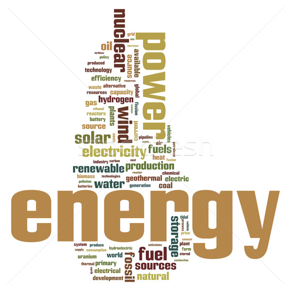 Zdjęcia stock: Energii · skamieniałość · alternatywa · chmura · słowo · wody · technologii