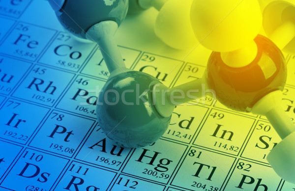 Chimie modèle éducation table [[stock_photo]] © ShawnHempel