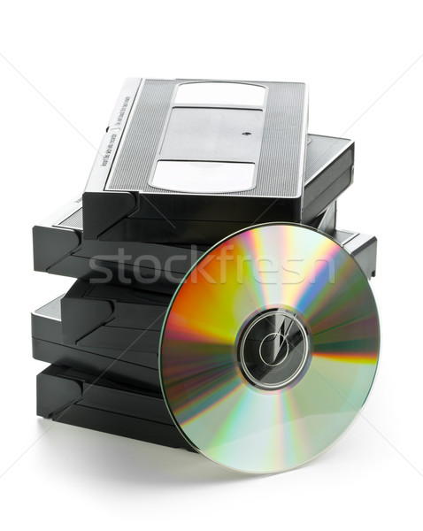 Analog video disc vechi filme Imagine de stoc © ShawnHempel