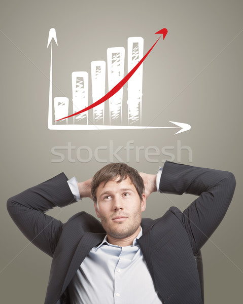 Business man thinking Stock photo © ShawnHempel