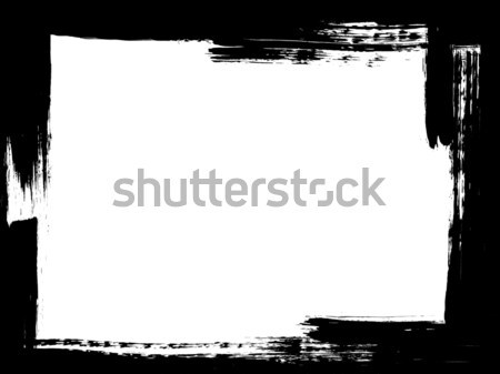 Paint brush grunge border frame Stock photo © ShawnHempel