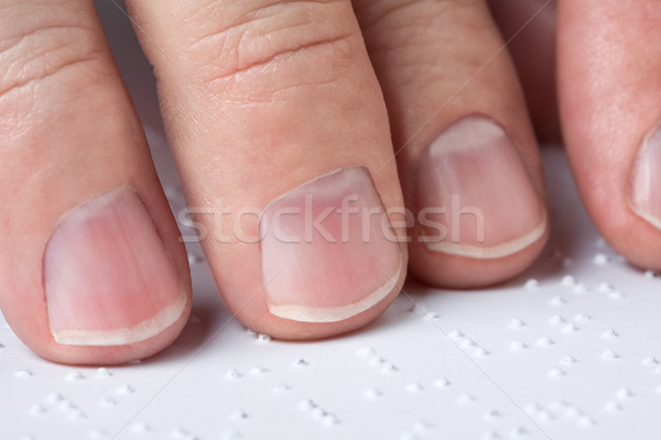 Reading braille Stock photo © ShawnHempel