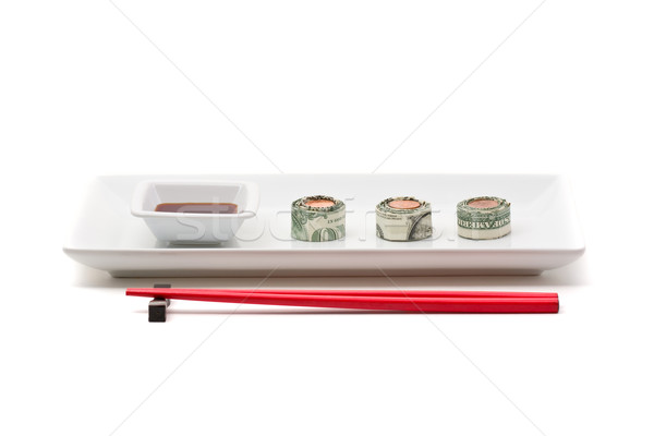 Money sushi Stock photo © ShawnHempel