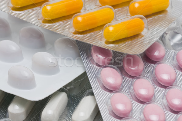 Pastillas píldora paquetes médicos salud Foto stock © ShawnHempel