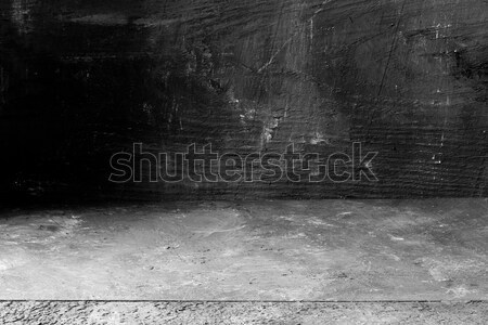 Black painted wood boards grunge background Stock photo © ShawnHempel