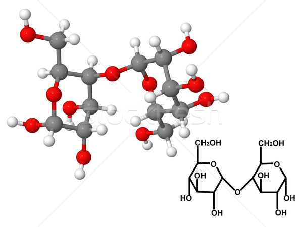 Chemicznych wzoru odizolowany biały model nauki Zdjęcia stock © ShawnHempel