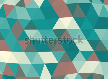 Geometryczny cyan brązowy streszczenie retro kolorowy Zdjęcia stock © ShawnHempel