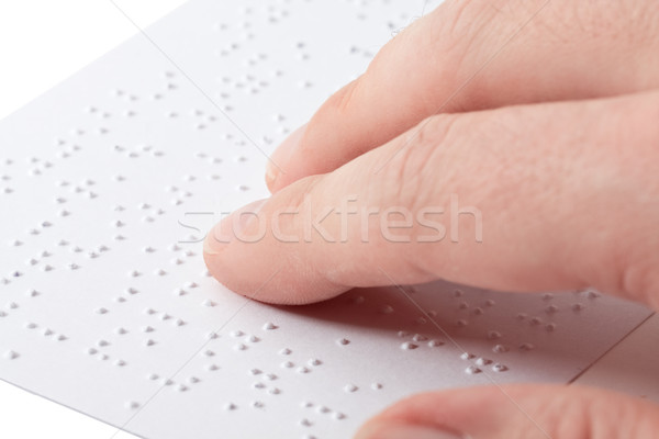 Reading braille Stock photo © ShawnHempel