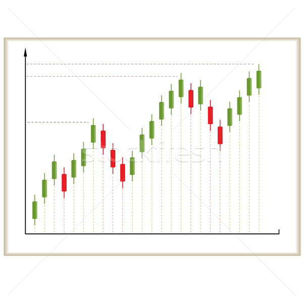 Lumânări diagramă bani abstract roşu finanţa Imagine de stoc © shekoru