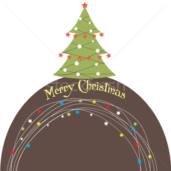 Christmas tree . Vector illustration Stock photo © shekoru