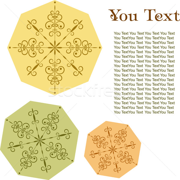 Stock photo: Christmas snowflake. Vector illustration