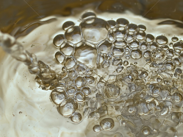 Szampan wody pęcherzyki tekstury płyn płynnych Zdjęcia stock © sherjaca