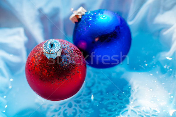 Eingefroren Eis Kugeln Dekoration Winter kalten Stock foto © shevtsovy