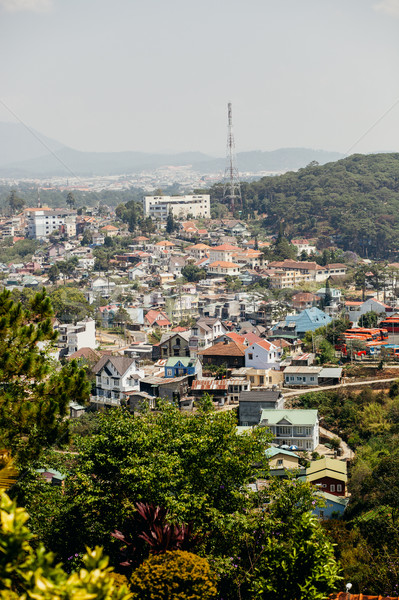 Vietnã casa cidade natureza paisagem Foto stock © shevtsovy