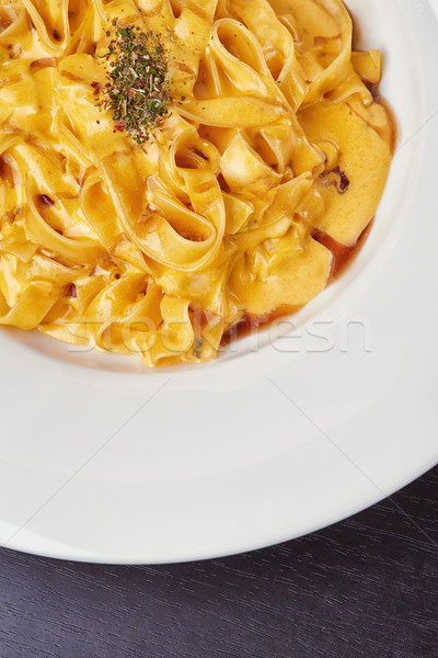 İtalyan makarna sos dört peynir restoran Stok fotoğraf © shivanetua