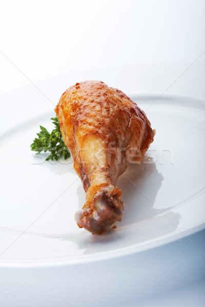 Gamba primo piano foto pollo bianco Foto d'archivio © shyshka