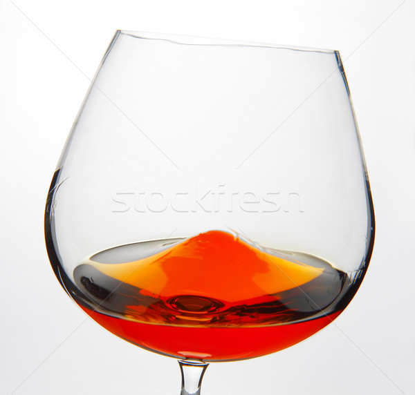 Glass of Cognac Stock photo © shyshka
