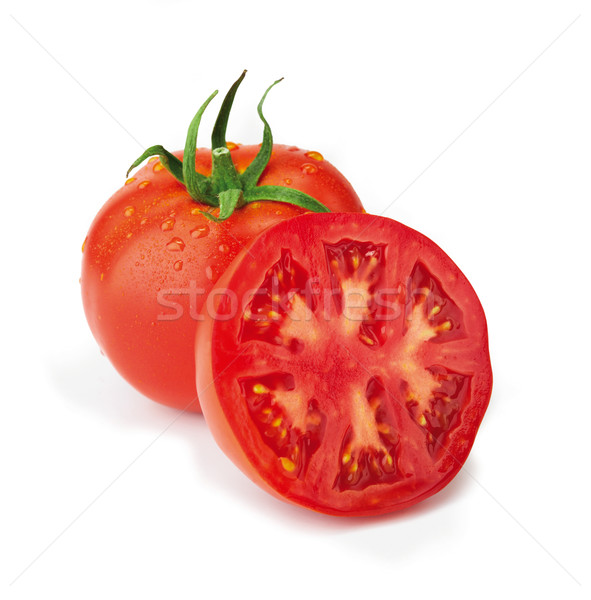 Stok fotoğraf: Taze · domates · yarım · dosya · yüksek