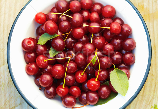 Cherries in the Bowl. Stock photo © shyshka