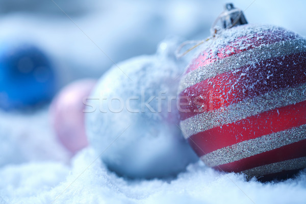 Christmas ornament on  blured background Stock photo © shyshka