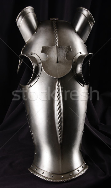 Armadura cabeza caballo medieval caballero Foto stock © sibrikov
