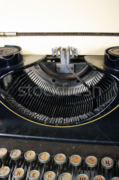 Schrijfmachine print zwarte retro luidruchtig Stockfoto © sibrikov