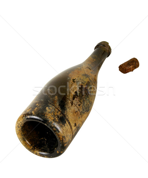 Botella anticuario vidrio líquido productos utilizado Foto stock © sibrikov