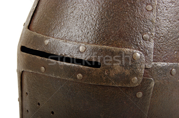 Ferro casco medievale cavaliere pesante guerra Foto d'archivio © sibrikov