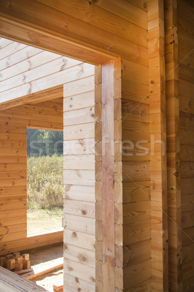 Wooden beams  Stock photo © sibrikov