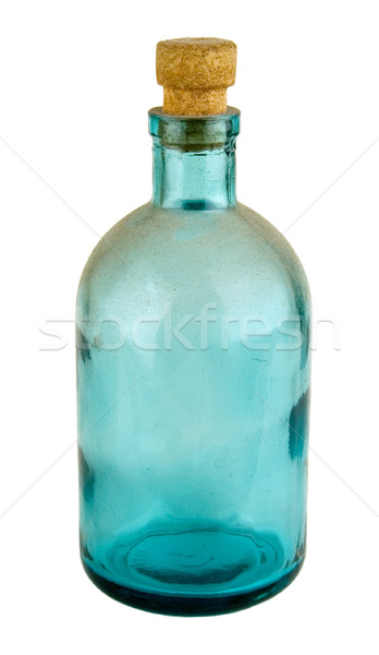 Stockfoto: Fles · antiquair · glas · vloeibare · producten · gebruikt