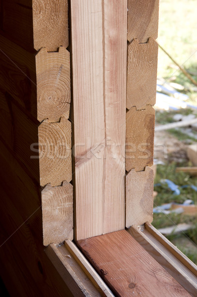 Wooden beams  Stock photo © sibrikov