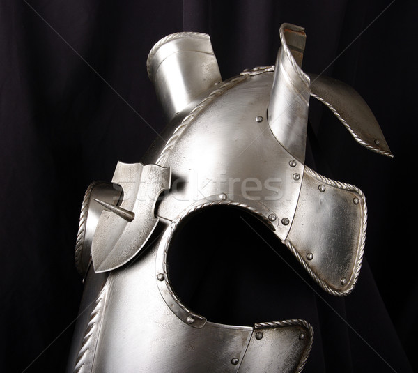 Stockfoto: Pantser · hoofd · paard · middeleeuwse · ridder