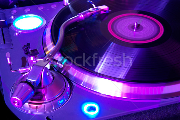 Musical wyposażenie używany noc tabeli disco Zdjęcia stock © sibrikov